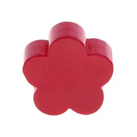 Motivperle/Holzperle Blume 'bordeaux' 252 auf Lager